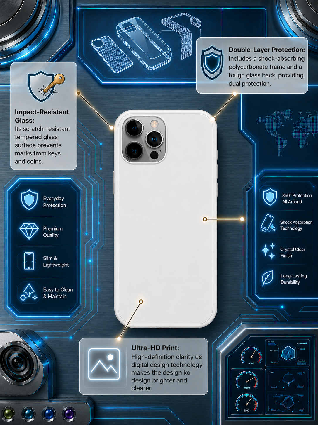 Premium iPhone Glass Cover