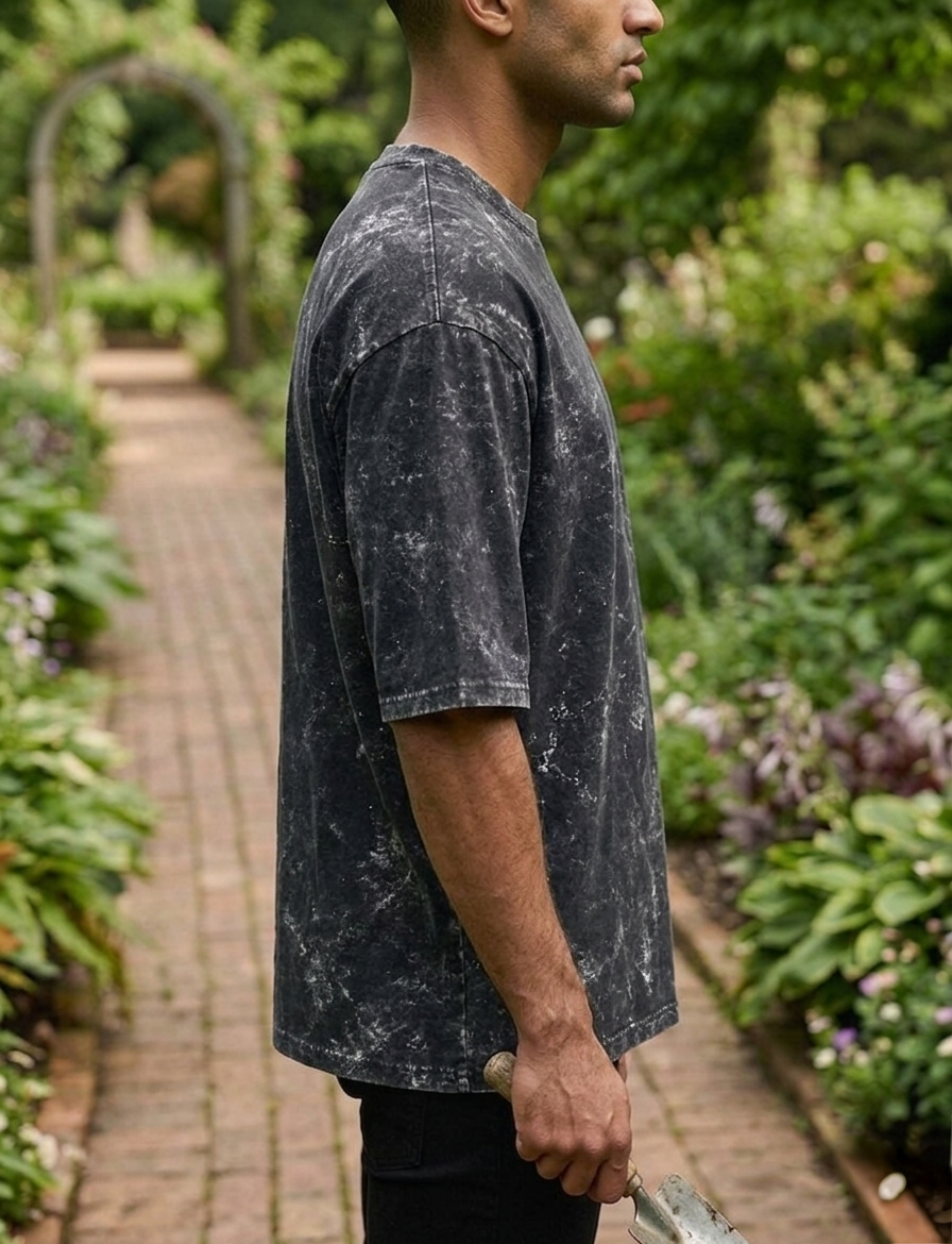 Black | UNISEX Acid Washed Oversized T-Shirt | FASHION DRUGS 69