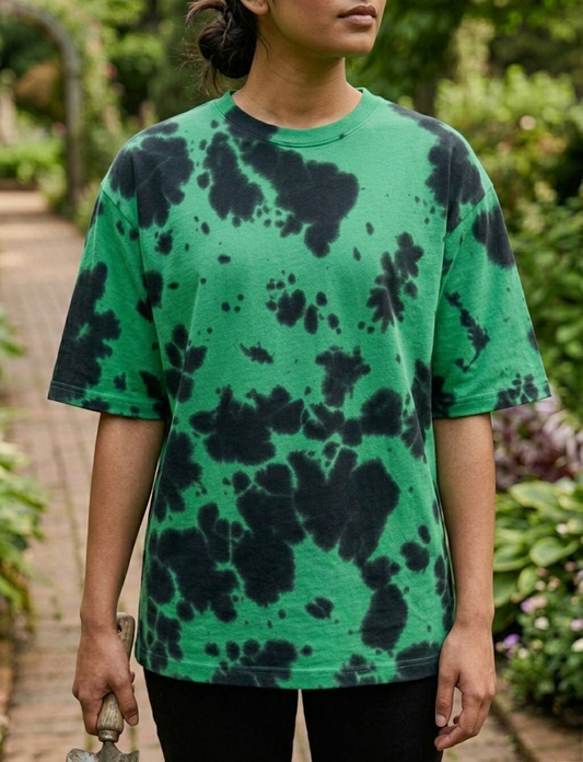 Green Black | UNISEX Tie Dye Oversized T-Shirt | FASHION DRUGS 69