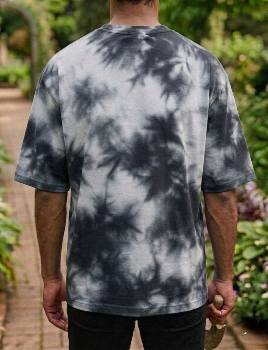 White And Black | UNISEX Tie Dye Oversized T-Shirt | FASHION DRUGS 69