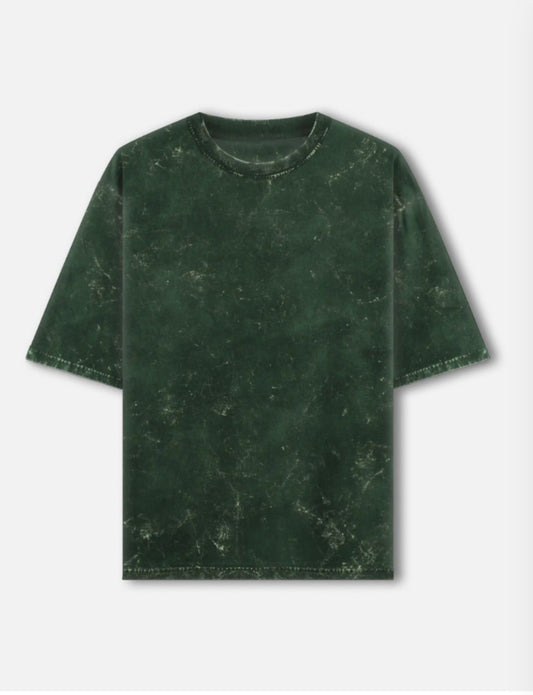 Bottle Green | UNISEX Acid Washed Oversized T-Shirt | FASHION DRUGS 69