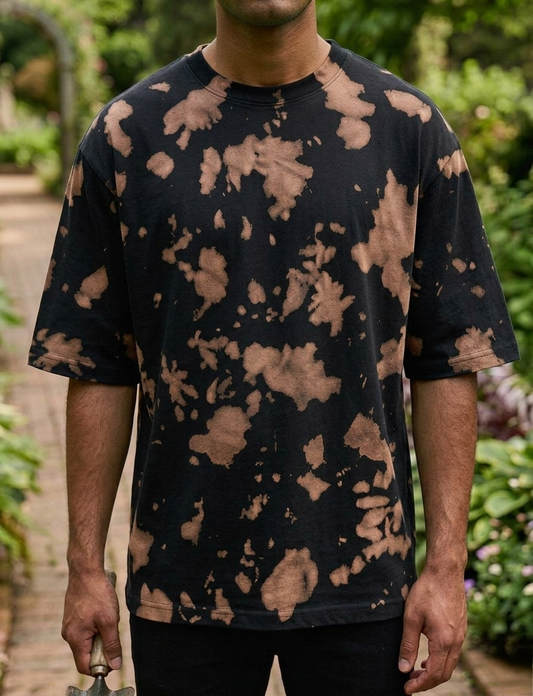 Brown Black | UNISEX Tie Dye Oversized T-Shirt | FASHION DRUGS 69