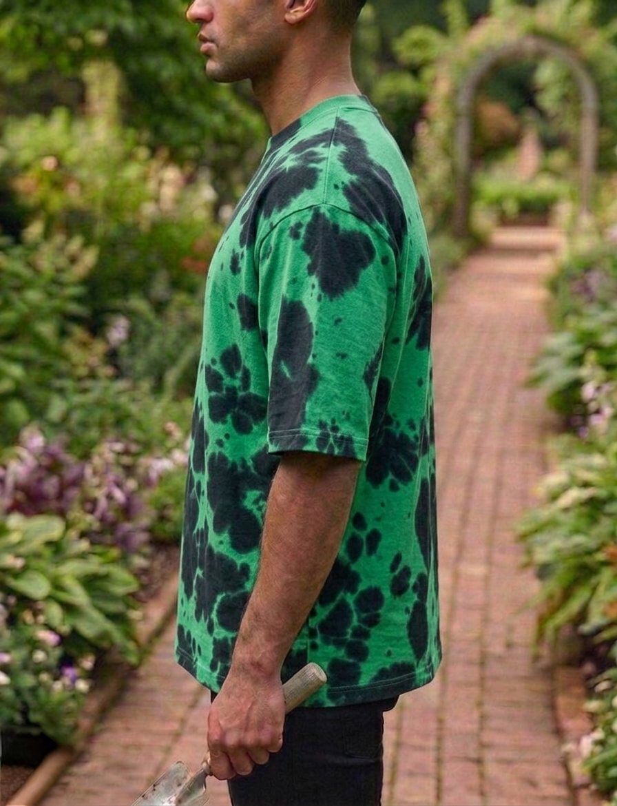 Green Black | UNISEX Tie Dye Oversized T-Shirt | FASHION DRUGS 69