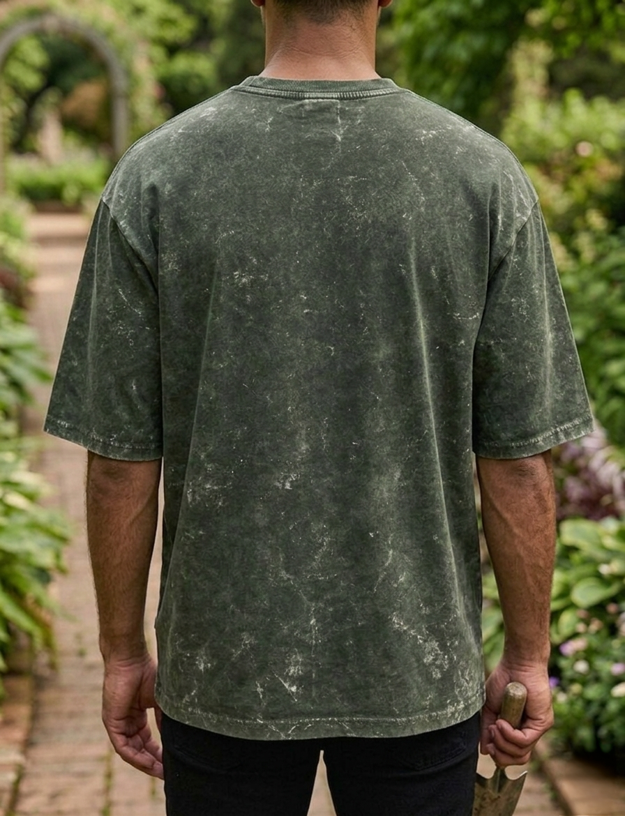 Olive Green | UNISEX Acid Washed Oversized T-Shirt | FASHION DRUGS 69