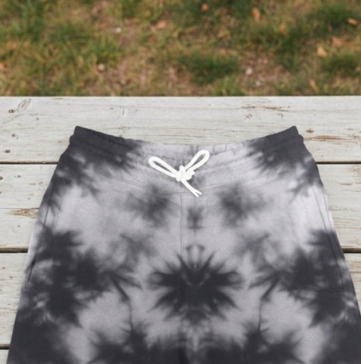 White Black | UNISEX Tie Dye Shorts | FASHION DRUGS 69