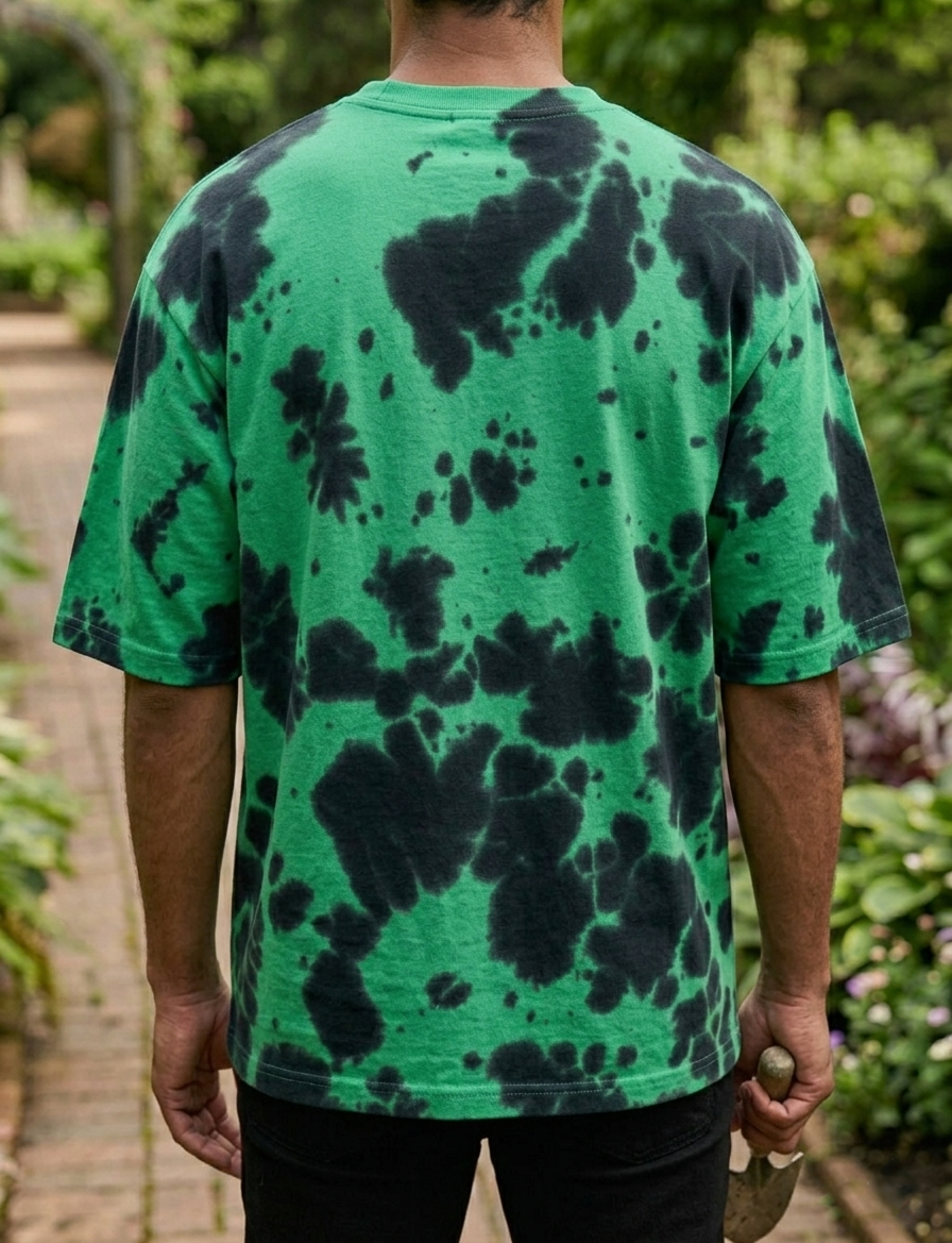 Green Black | UNISEX Tie Dye Oversized T-Shirt | FASHION DRUGS 69