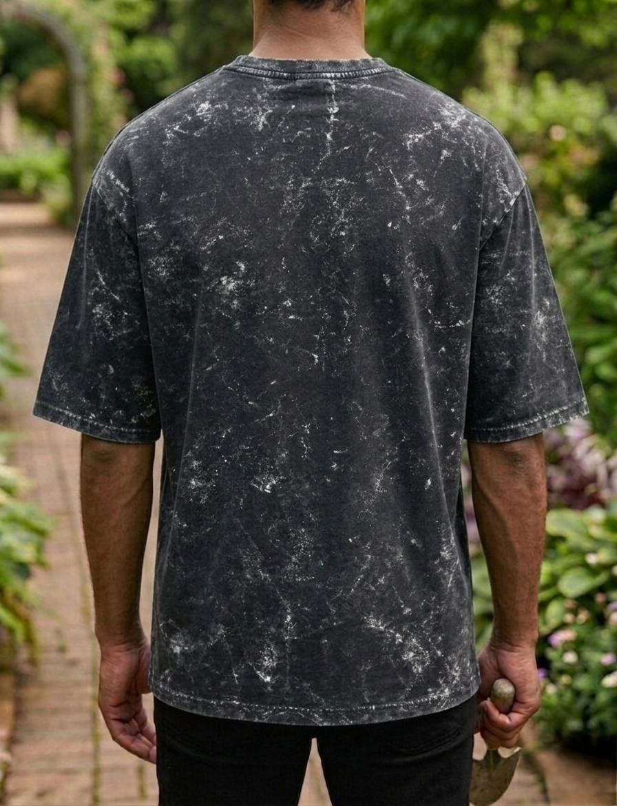 Black | UNISEX Acid Washed Oversized T-Shirt | FASHION DRUGS 69