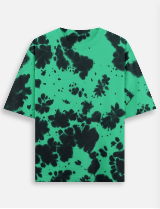 Green Black | UNISEX Tie Dye Oversized T-Shirt | FASHION DRUGS 69
