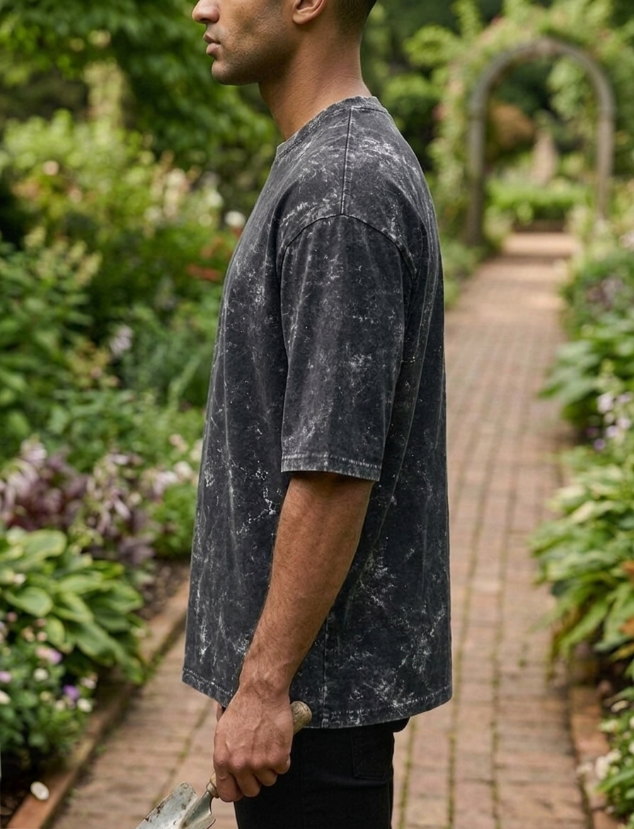 Black | UNISEX Acid Washed Oversized T-Shirt | FASHION DRUGS 69