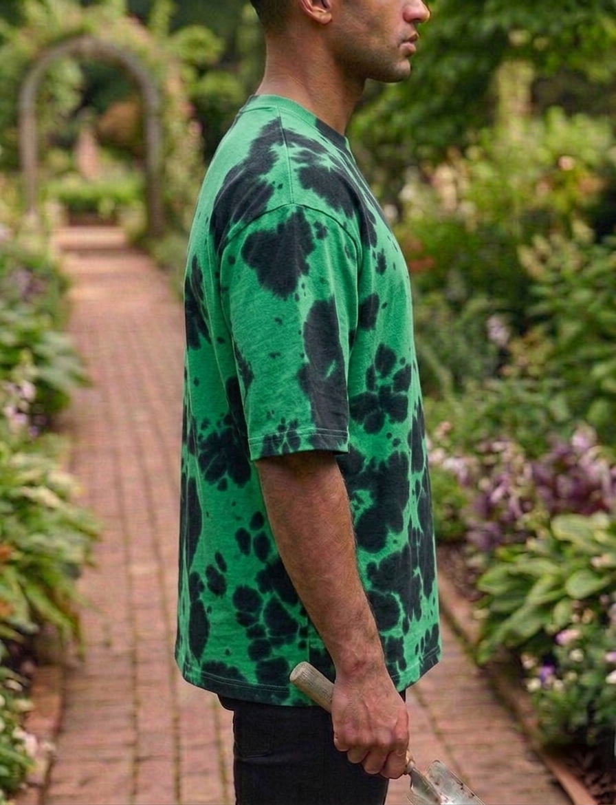 Green Black | UNISEX Tie Dye Oversized T-Shirt | FASHION DRUGS 69